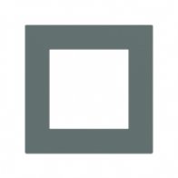 Ekinex Квадратная плата Fenix NTM, EK-SQS-FVC,  серия Surface,  окно 60х60,  цвет - Зеленый Коммодор