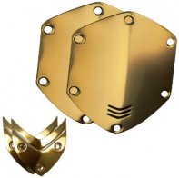 V-moda Сменные накладки для наушников V-Moda WIRELESS/M-100/LP2 Over-Ear Metal Shield Kit Gold