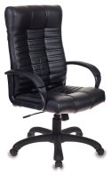 Бюрократ KB-10/BLACK (Office chair KB-10 black eco.leather cross plastic)
