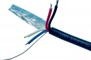 Van Damme Тонкий гибридный кабель управления DMX и питания негорючий бездымный (278-630-000)