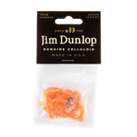 Dunlop 483P08TH Celluloid Orange Pearloid Thin (12 шт)