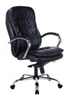 Бюрократ T-9950/BLACK-PU (Office chair T-9950 black eco.leather cross metal хром)