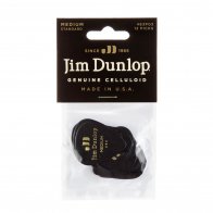 Dunlop 483P03MD Celluloid Black Medium (12 шт)