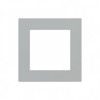 Ekinex Квадратная плата Fenix NTM, EK-DQG-FGE,  серия DEEP,  окно 55х55,  цвет - Серый Эфес