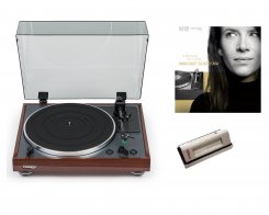 Thorens TD 102 A Walnut + CLEANING VELVET + LP Margriet Sjoerdsma – A Tribute To Eva Cassidy