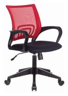 Бюрократ CH-695N/R/TW-11 (Office chair CH-695N red TW-35N seatblack TW-11 mesh/fabric cross plastic)