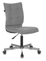 Бюрократ CH-330M/GF (Office chair CH-330M black/white Morris гусин.лапка cross metal)
