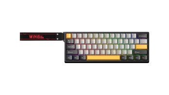 AULA WIN60HE MAX Edition Dark Grey-Light Grey-Yellow Wing Chun Magnetic Switches