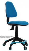 Бюрократ KD-4-F/TW-55 (Children chair KD-4-F blue TW-55 cross plastic footrest)