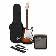 FENDER Squier Stratocaster Pack, Laurel Fingerboard, Brown Sunburst, Gig Bag, 10G (комплект)