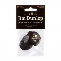 Dunlop 485P03HV Celluloid Black Teardrop Heavy (12 шт)