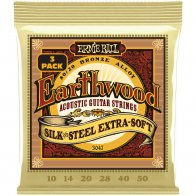 Ernie Ball 3047 Earthwood Silk&Steel Extra Soft 80/20 10-50