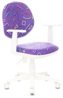 Бюрократ CH-W356AXSN/STICK-VI (Children chair CH-W356AXSN violet Sticks 08 cross plastic plastik белый)