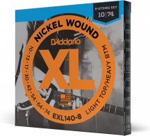 D'Addario EXL140-8 NICKEL WOUND 8-STRING LIGHT TOP/HEAVY BOTTOM 10-74