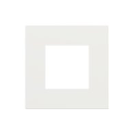 Ekinex Квадратная плата Fenix NTM, EK-DQP-FBM,  серия DEEP,  окно 45х45,  цвет - Белый Мале