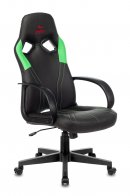 Zombie RUNNER GREEN (Game chair RUNNER black/green eco.leather cross plastic)