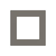 Ekinex Квадратная плата Fenix NTM, EK-DQG-FGL,  серия DEEP,  окно 55х55,  цвет - Серый Лондон
