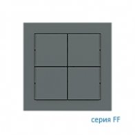 Ekinex Клавиша "71" квадратная, EK-T4Q-FVC,  материал - Fenix NTM,  4 шт,  цвет - Зеленый Коммодор