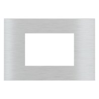 Ekinex Прямоугольная металлическая плата, EK-DRG-GBQ,  серия DEEP,  окно 68х45,  цвет - матовый алюминий