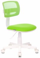 Бюрократ CH-W299/SD/TW-18 (Children chair CH-W299 l-green TW-03A TW-18 mesh/fabric cross plastic plastik белый)