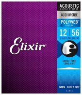 Elixir 11075 PolyWeb Light-Medium 12-56 80/20
