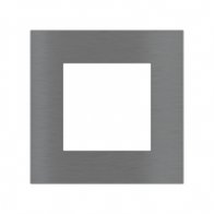 Ekinex Квадратная металлическая плата, EK-SQG-GBS,  серия Surface,  окно 55х55,  отделка - матовый титан