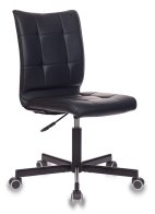 Бюрократ CH-330M/BLACK (Office chair CH-330M black Leather Black eco.leather cross metal черный)