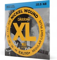 D'Addario EXL110+ SET ELEC GTR XL REG LITE PLUS 10.5-48