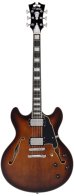 D'Angelico Premier DC Brown Burst (чехол в компл.)