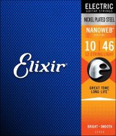 Elixir 12450 NanoWeb для 12-струнной электрогитары Light 10-46