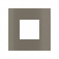 Ekinex Квадратная металлическая плата, EK-SQP-GBR,  серия Surface,  окно 45х45,  отделка - матовый никель