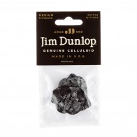 Dunlop 483P02MD Celluloid Black Pearloid Medium (12 шт)