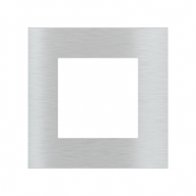 Ekinex Квадратная металлическая плата, EK-SQG-GBQ,  серия Surface,  окно 55х55,  отделка - матовый алюминий