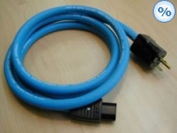 Straight Wire Blue Thunder 0.5m (IEC 15AMP MALE - IEC 15AMP FEMA