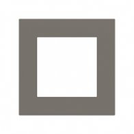 Ekinex Квадратная плата Fenix NTM, EK-SQS-FGL,  серия Surface,  окно 60х60,  цвет - Серый Лондон