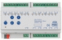 MDT technologies AKU-1616.02 KNX/EIB 16/8x канальный универсальный, 230В, 16A/100мкф, функция жалюзи, до 8 сцен, логические функции, ручное управление, LED индикация, на DIN рейку, 8TE