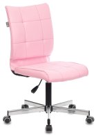Бюрократ CH-330M/LPINK (Office chair CH-330M l.pink Diamond 357 eco.leather cross metal)