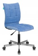 Бюрократ CH-330M/VELV86 (Office chair CH-330M blue Velvet 86 cross metal хром)