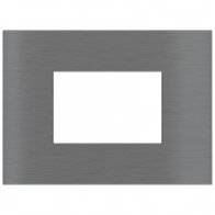 Ekinex Прямоугольная металлическая плата, EK-SRG-GBS,  серия Surface,  окно 68х45,  отделка - матовый титан