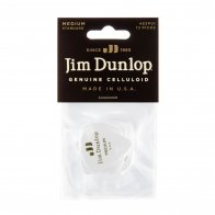 Dunlop 483P01MD Celluloid White Medium (12 шт)