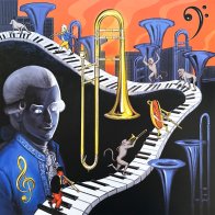 Iam8bit OST - Trombone Champ (Orange/Blaring Blue Vinyl LP)
