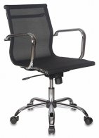Бюрократ CH-993-LOW/M01 (Office chair CH-993-Low black M01 gauze low back cross metal хром)