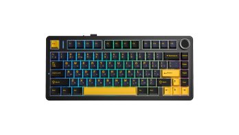AULA F75 Black-Dark Blue-Orange Reaper Switches