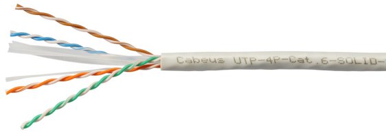 Cabeus UTP-4P-Cat.6-SOLID-GY (катушка 305 м.)