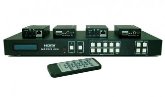 Dr.HD HDMI матрица Dr.HD 4x4 с удлинением по UTP / Dr.HD MA 444 FBT 100