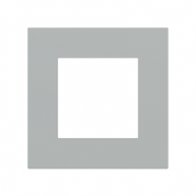 Ekinex Квадратная плата Fenix NTM, EK-SQG-FGE,  серия Surface,  окно 55х55,  цвет - Серый Эфес