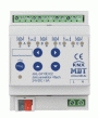 MDT technologies JAL-0410D.02 KNX/EIB 4x канальный, управление 24В=, 8А, электромоторы до 180Вт, до 8 сцен, логические функции, функции затенения / вентиляции / тревоги / блокировки, ручное управление, LED индикация,