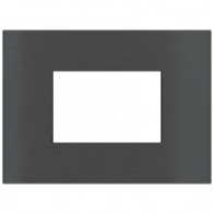 Ekinex Прямоугольная металлическая плата, EK-SRG-GBU,  серия Surface,  окно 68х45,  отделка - матовый карбон