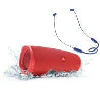 JBL Charge 4 Red + T110BT Blue
