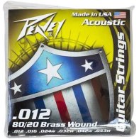 Peavey 80/20 Acoustic Brass Wound Strings 12-53